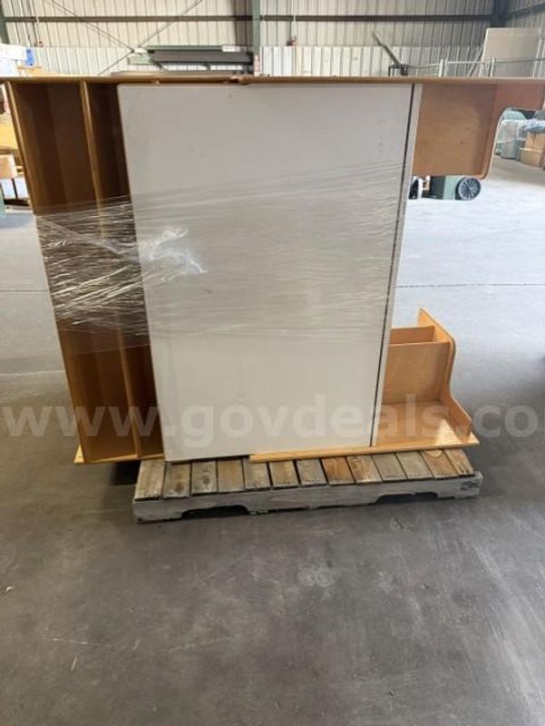 Lot 24 - Pallet of Mis. Wood Cubbies and Child Development Stuff. Must Be Picked Up Quick!