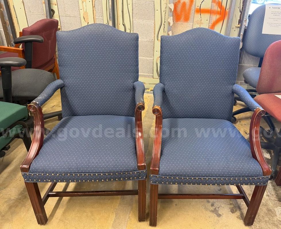 2 Blue Chairs