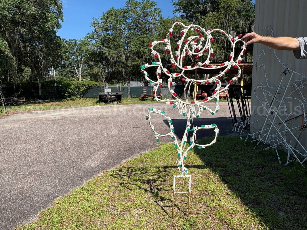Lot of Municipal Holiday Light Decorations - Rose
