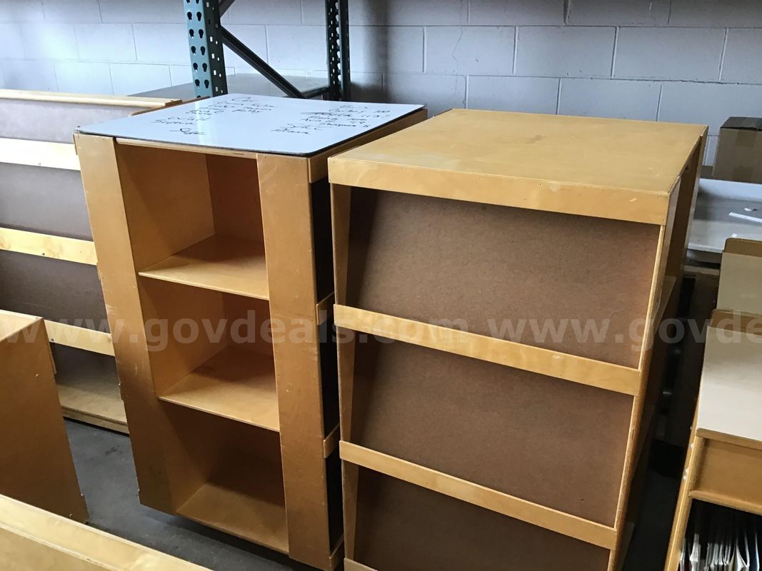 Book Storage And Display Carousel - Lot Of 2