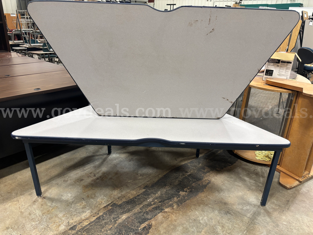 Two Trapezoid Student Work Tables
