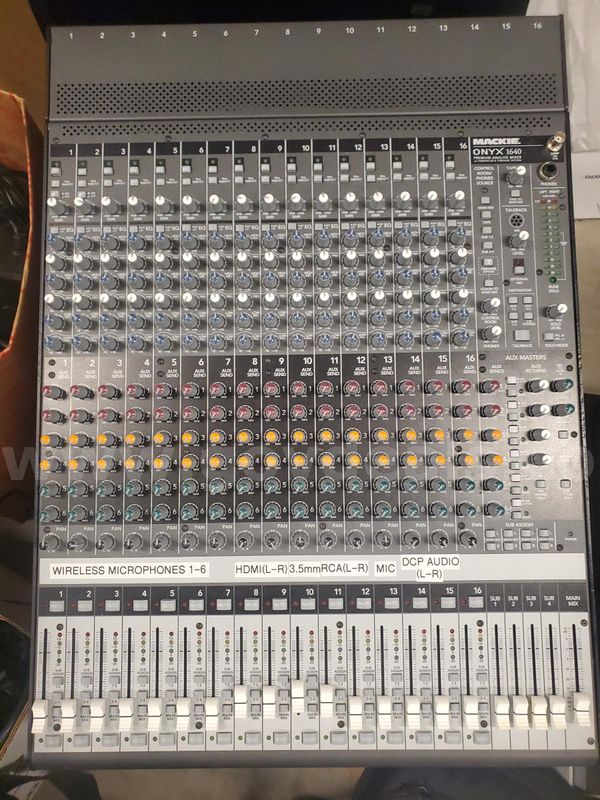 Mackie Onyx 1640 16-Channel Analog Mixer! Works!