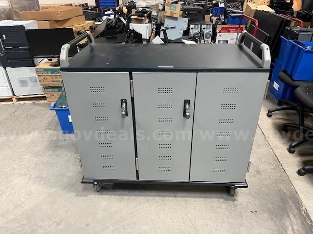 Anthro Mobile Locking Computer Cart.
