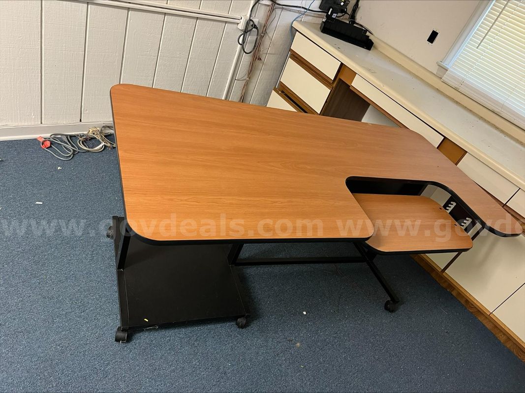 Metal and Wood Work Table