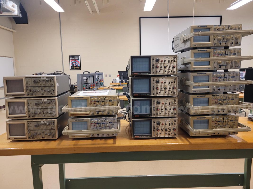 Fourteen (14) non-digital Oscilloscopes