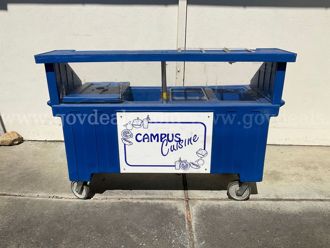 Cambro Mobile Food Bar / Salad Bar Serving Cart - #1