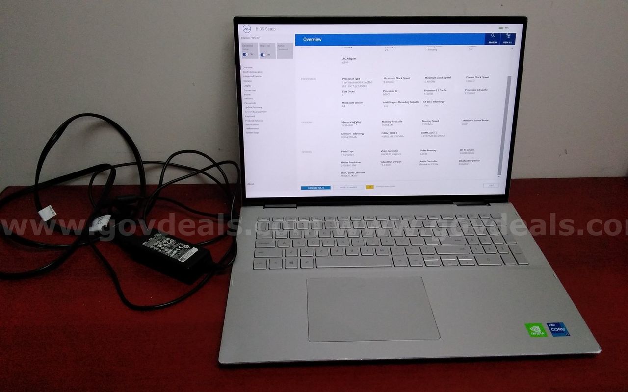 Dell Inspiron 7706 2n1 i7 11th Generation.