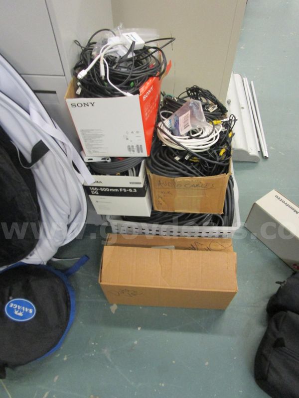Large lot of A/V cables