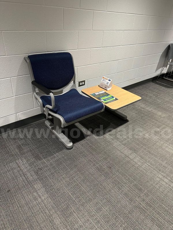 7 - One seat Bus Stop Benches w Attached Table