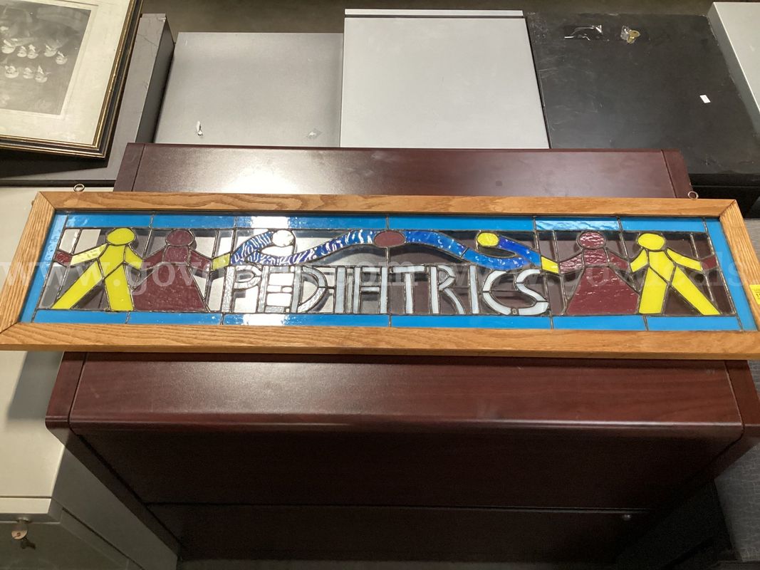 Stained Glass Pediatrics Sign