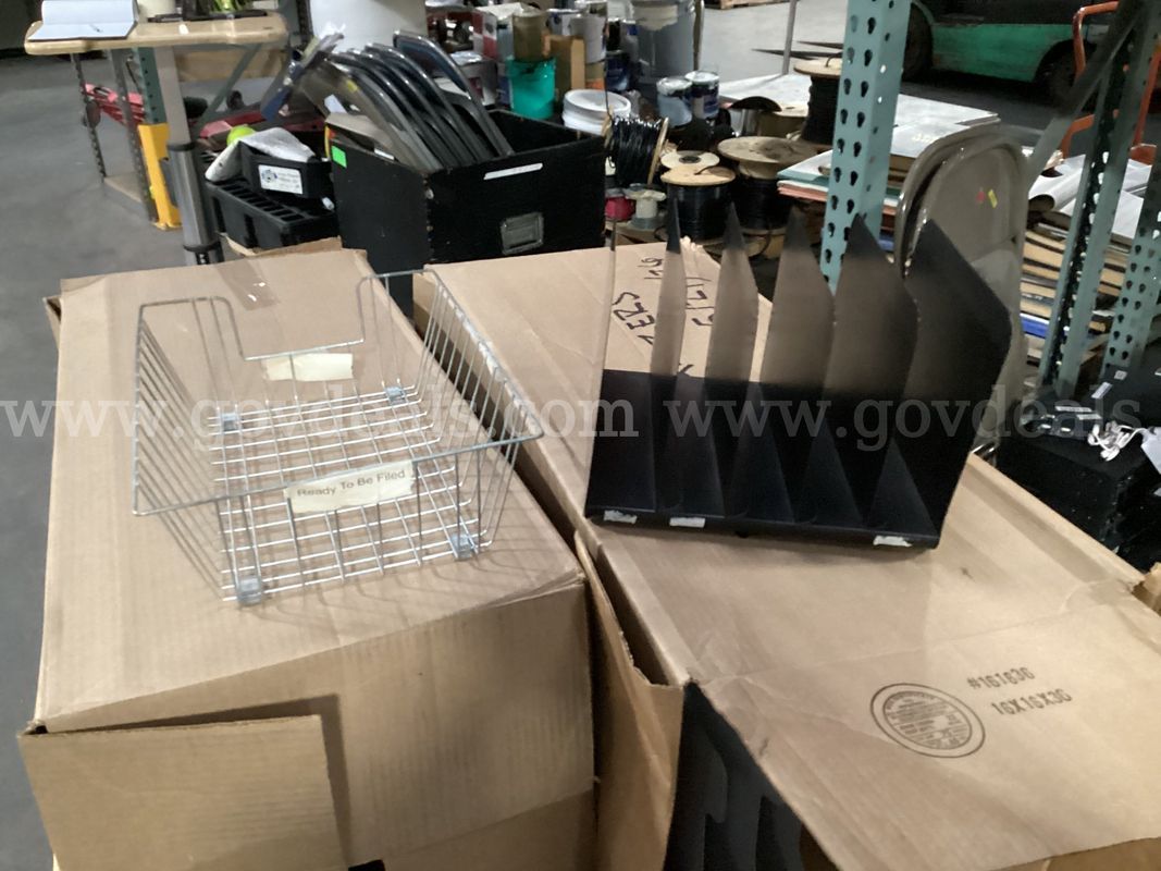 Partial Pallet of Office Organizers.