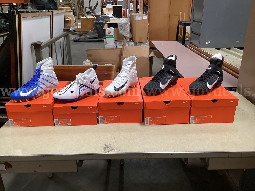 5 - Pairs of Size 10 Nike Cleats