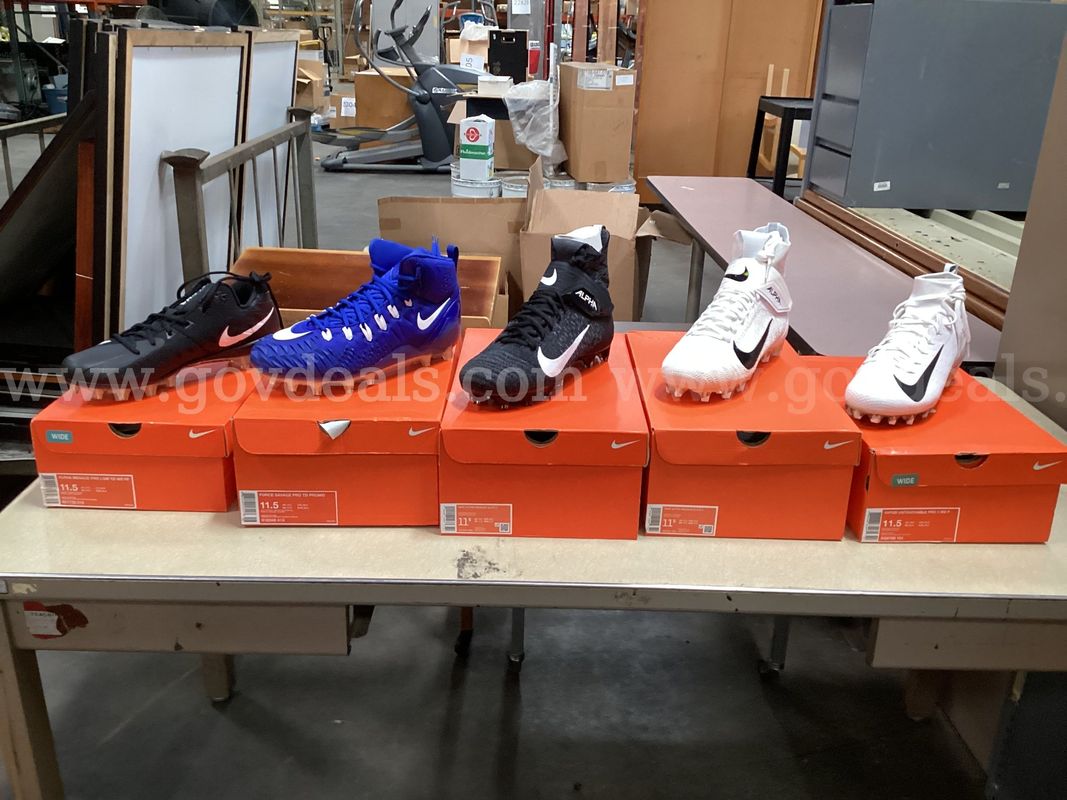 5 - Pairs of Size 11.5, Nike Cleats