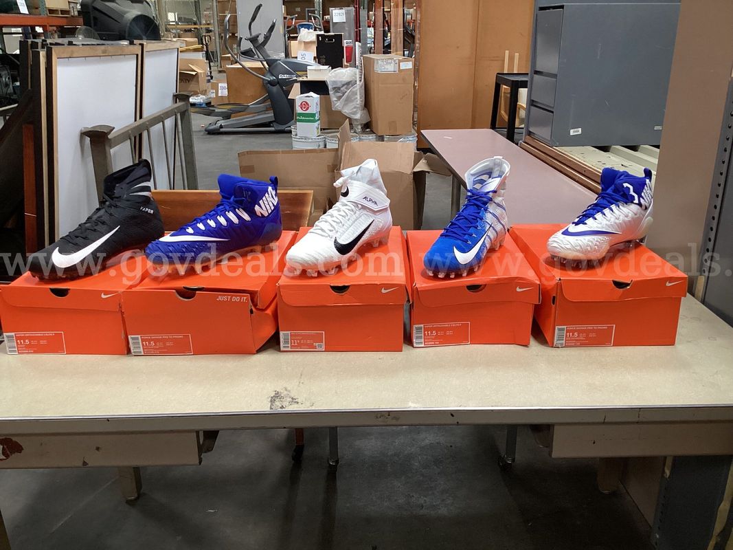 5 - Pairs of Size 11.5, Nike Cleats