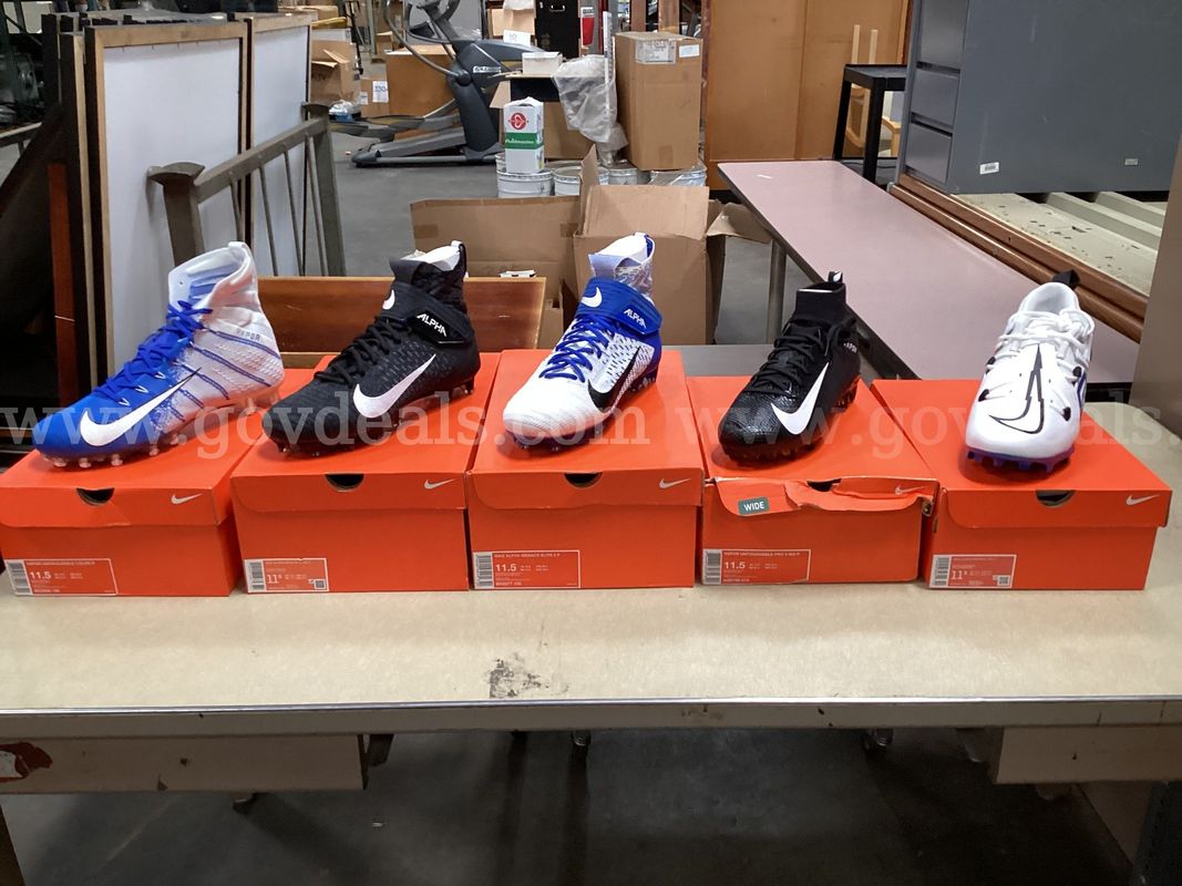 5 - Pairs of Size 11.5, Nike Cleats