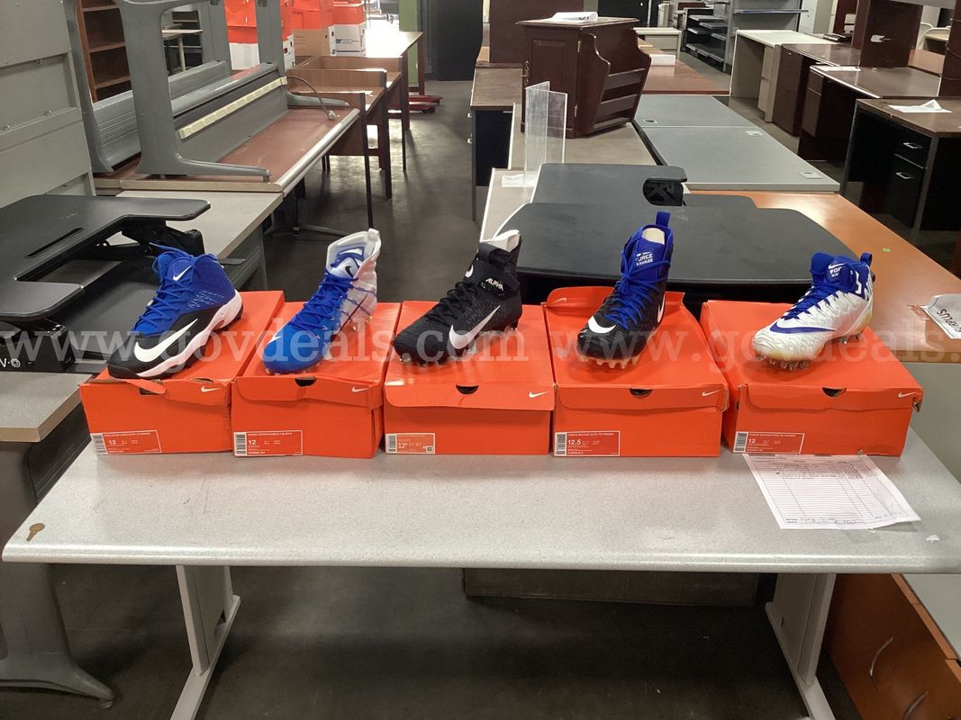 5 - Pairs of Nike Cleats (3 - size 12 and 2 - size 12.5)