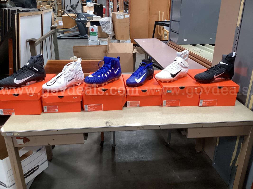 6 - Pairs of Nike Cleats 3 - Size 11 and 3 - Size 11.5