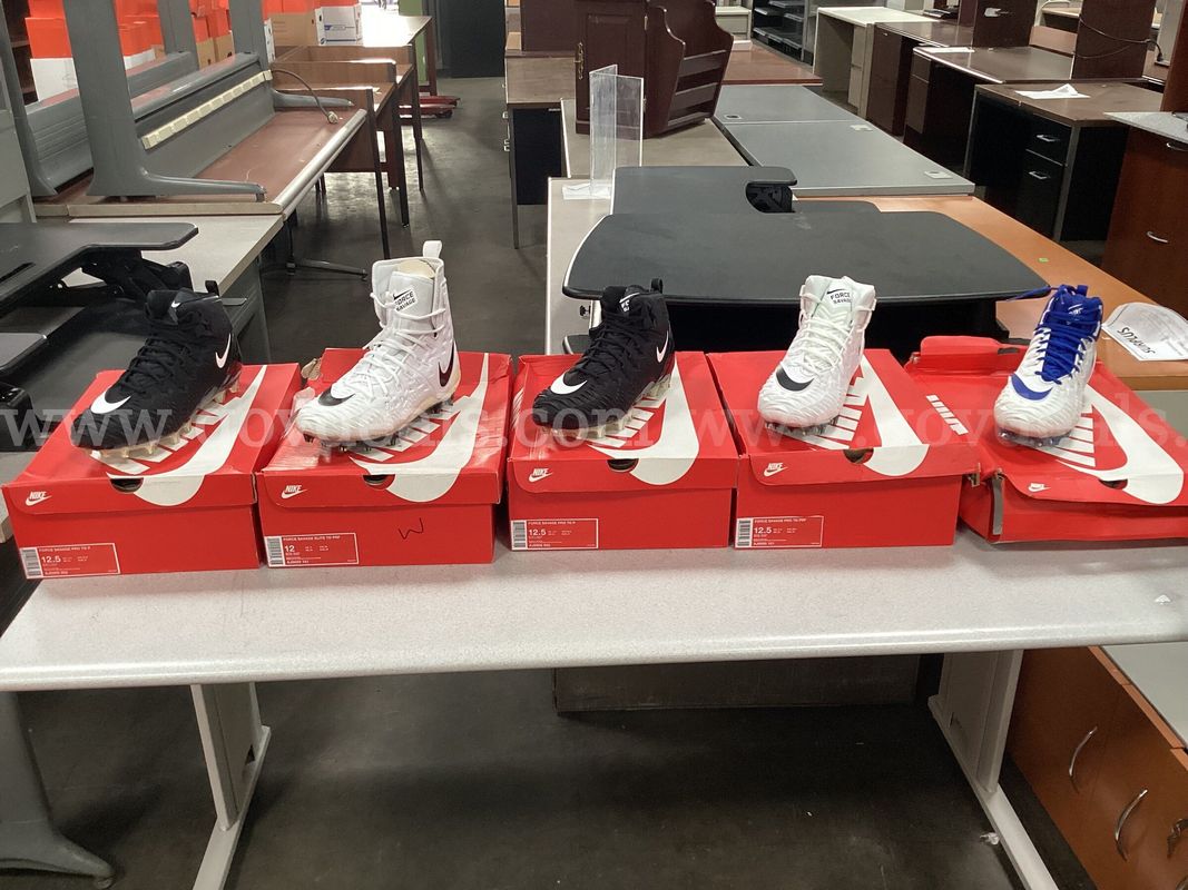 5 - Pairs of Nike Cleats (1 - size 12 and 4 - size 12.5)