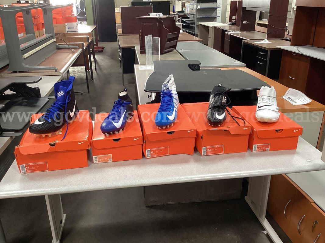 5 - Pairs of Nike Cleats (3 - size 12 and 2 - size 12.5)