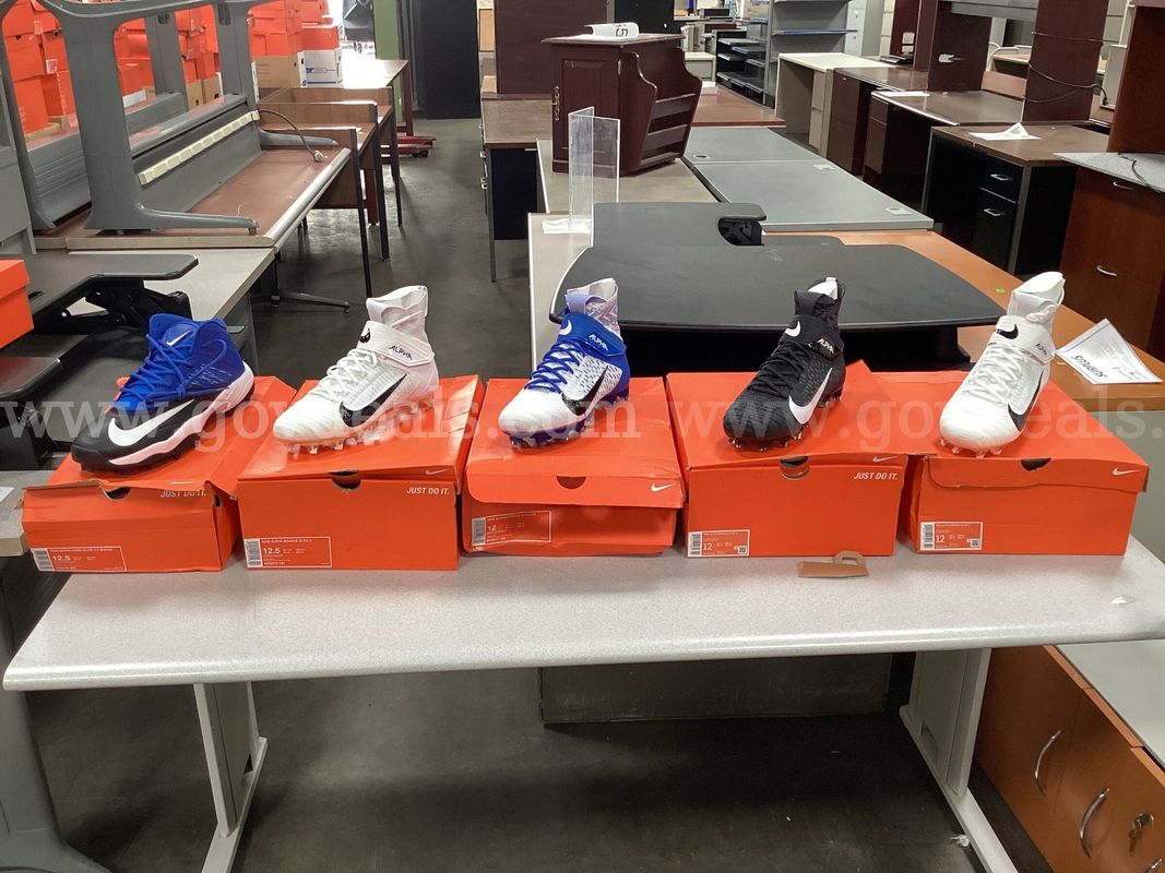 5 - Pairs of Nike Cleats (3 - size 12 and 2 - size 12.5)