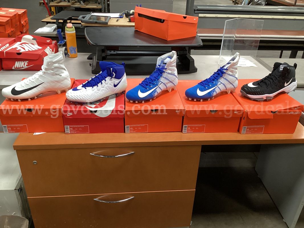 5 - Pairs of Size 15 NIKE Cleats.