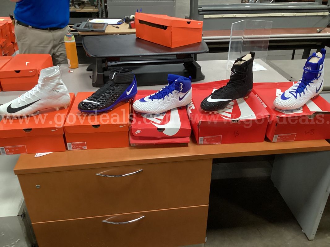 5 - Pairs of Size 15 NIKE Cleats.