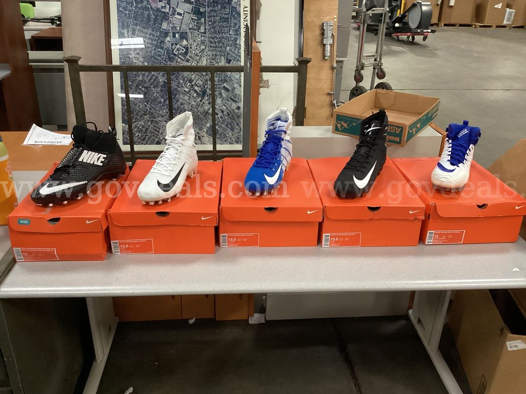 5 - Pairs of Nike Cleats (2 - size 13 and 3 - size 13.5)