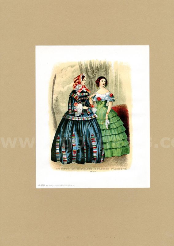 Lot of 6 American Women Fashion Prints