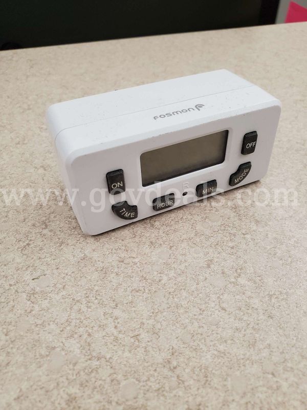 Fosmon 24 Hour Programmable Digital Timer Outlet