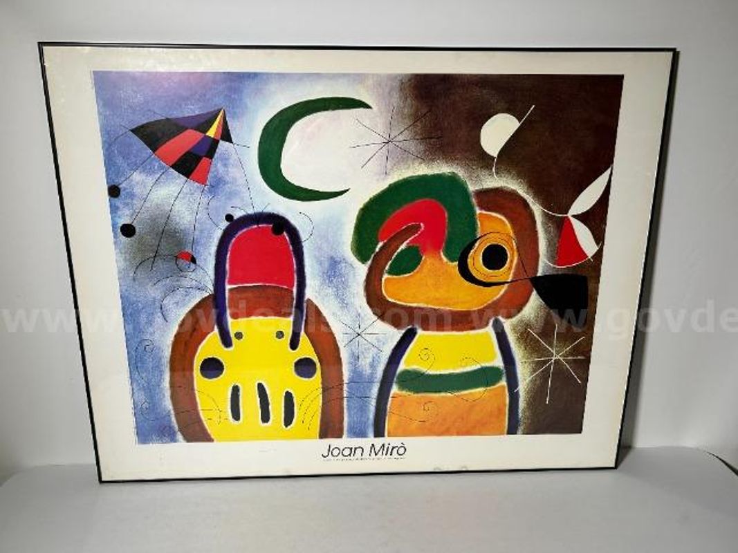Joan Miro Framed Poster