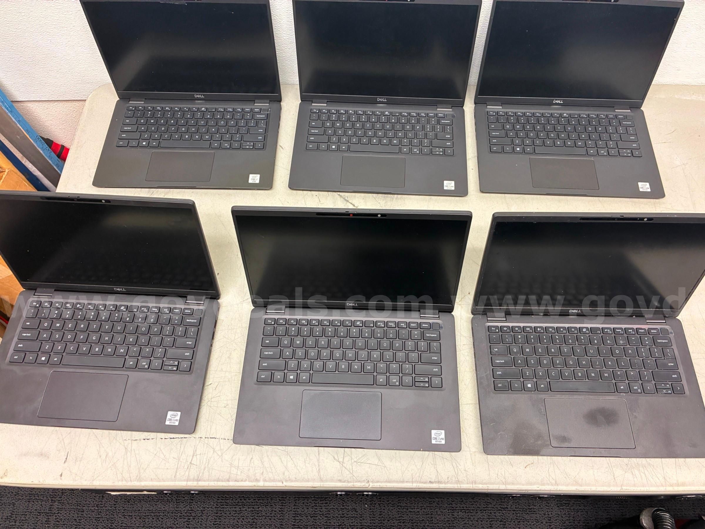 Lot Of 6 Dell Latitude 7410 Laptops