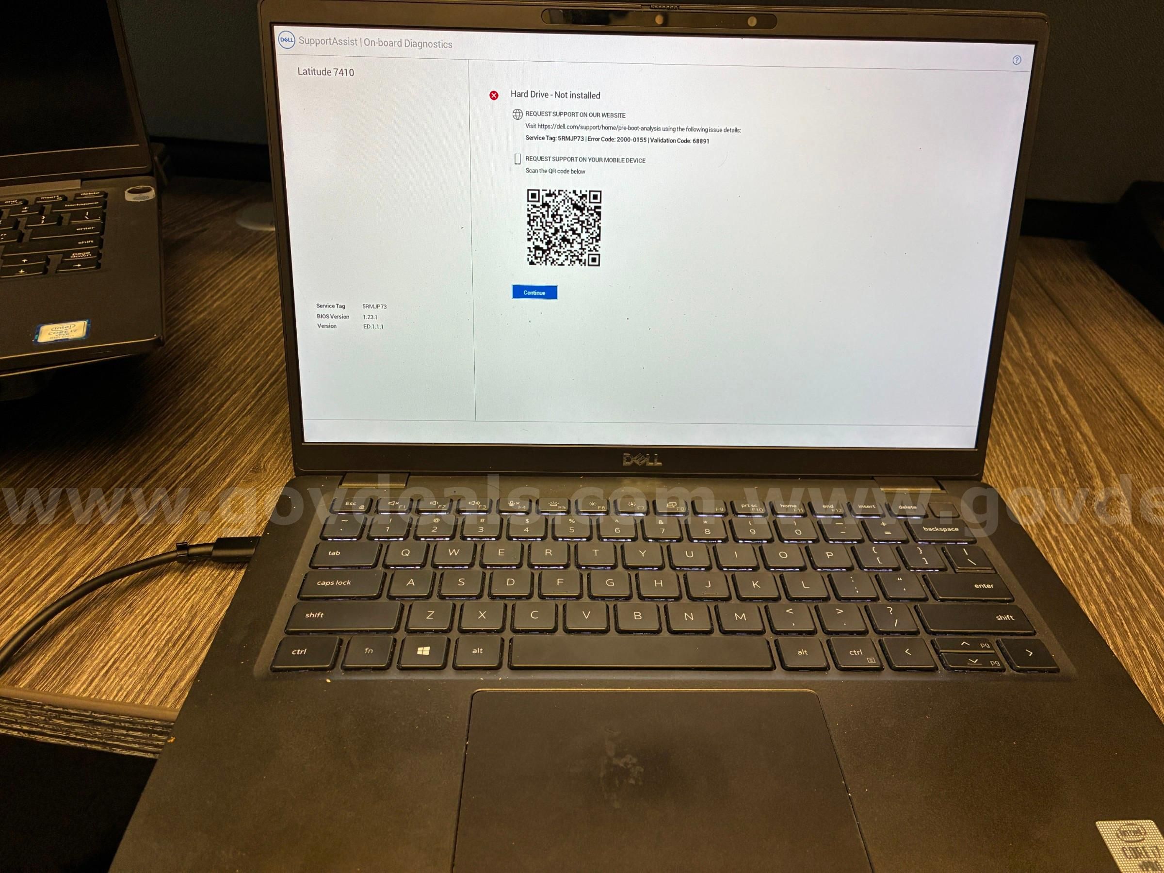 2 Dell Latitude 7410 Laptops