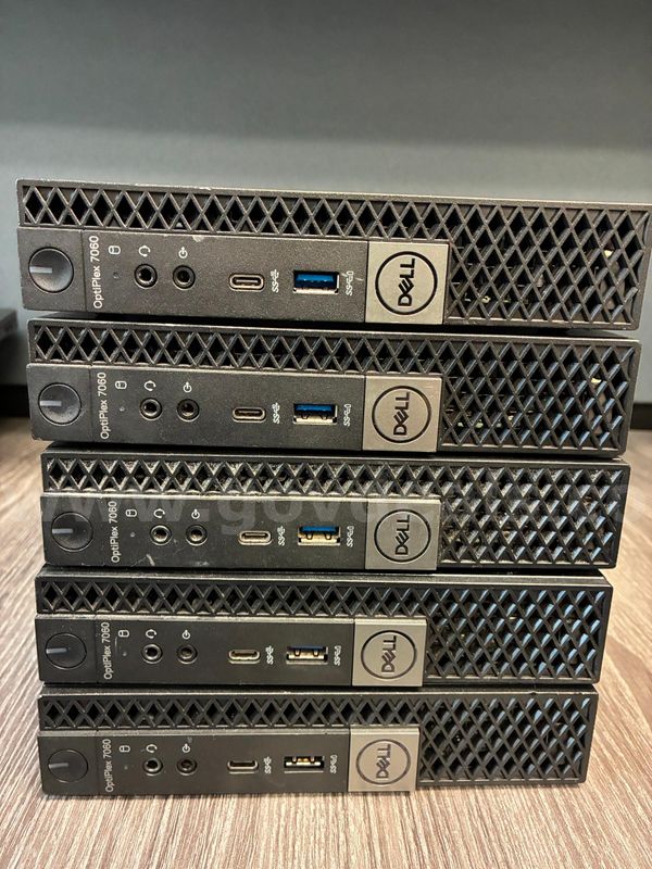 Set Of 5 Dell Optiplex 7060 Micro Pc'S