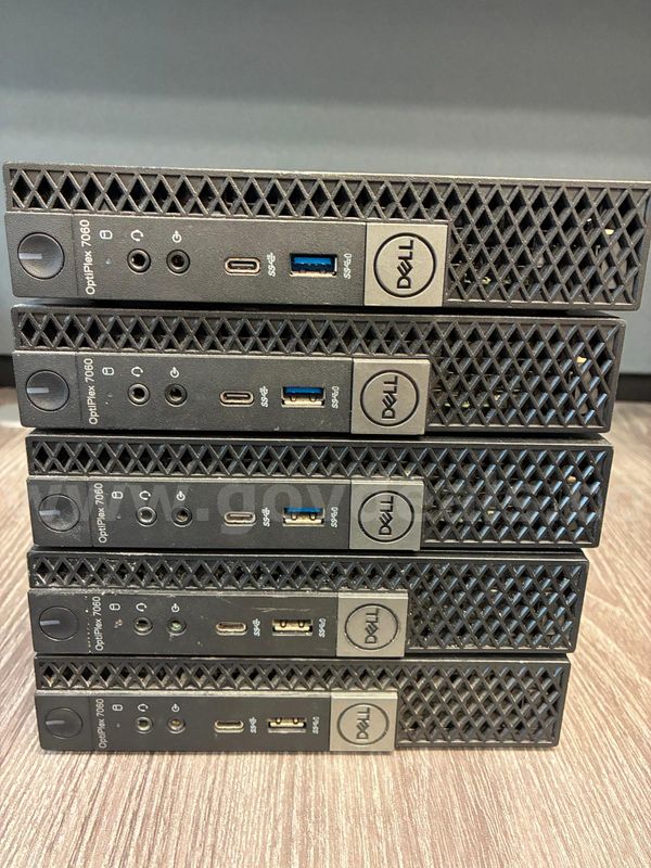 Set Of 5 Dell Optiplex 7060 Micro Pc'S