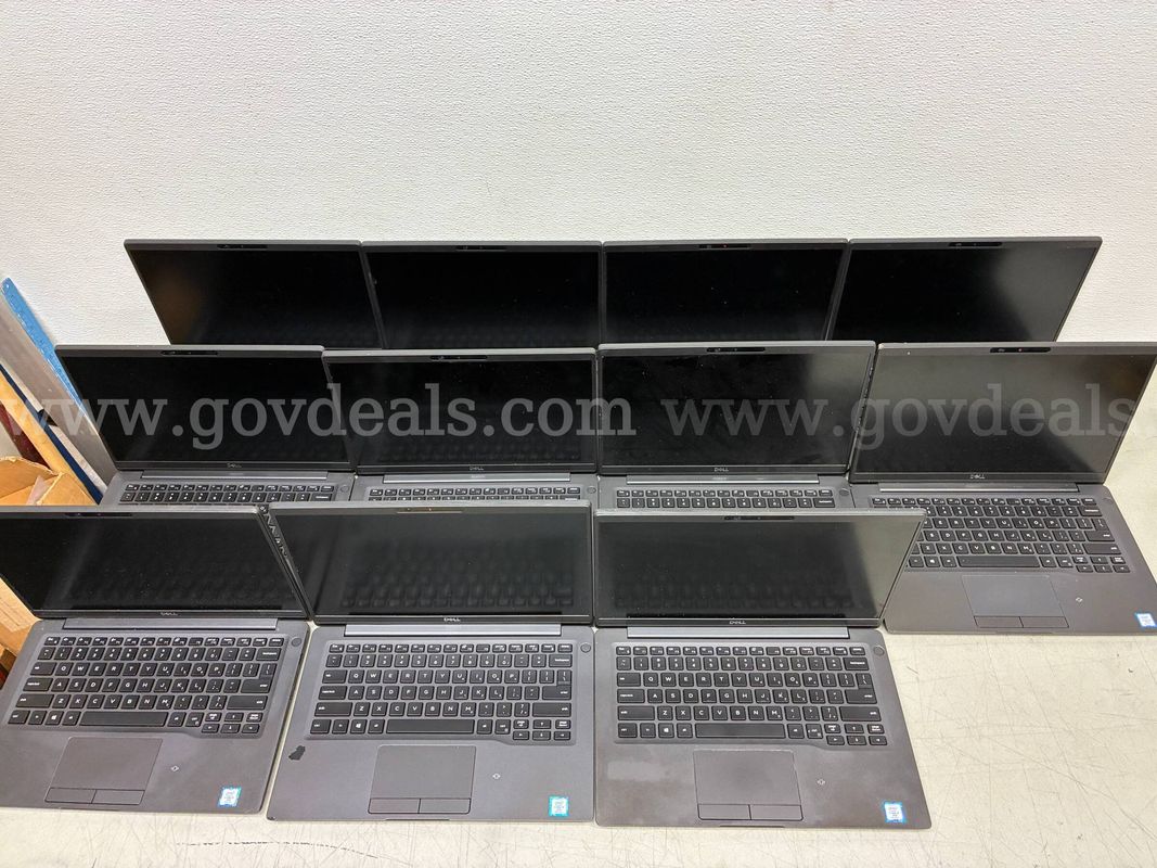 LOT OF 11 DELL LATITUDE 7400 LAPTOPS