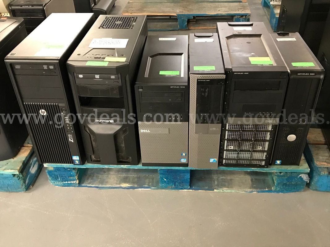 6 Assorted Towers **1 Turns Off Randomly, 1 Missing Front Cover