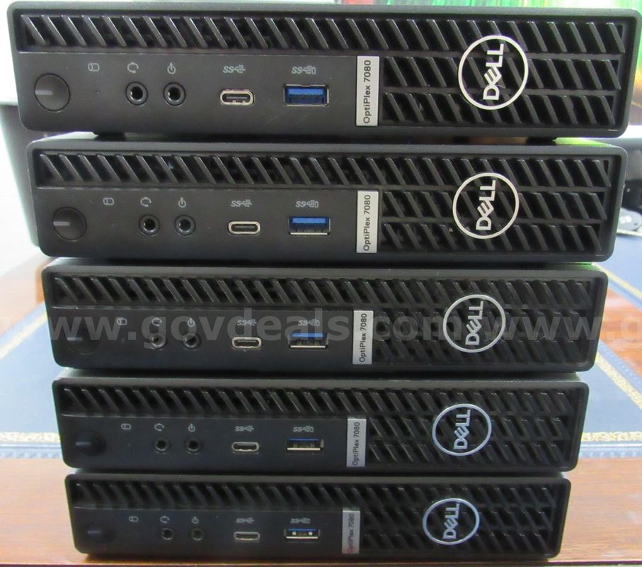LOT OF 5 OPTIPLEX 7080 i5 16GB U3495 - S13