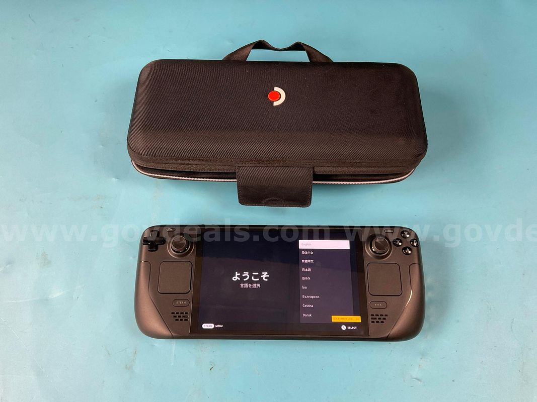 Valve Steam Deck OLED Model 1030 with Case, Powers On