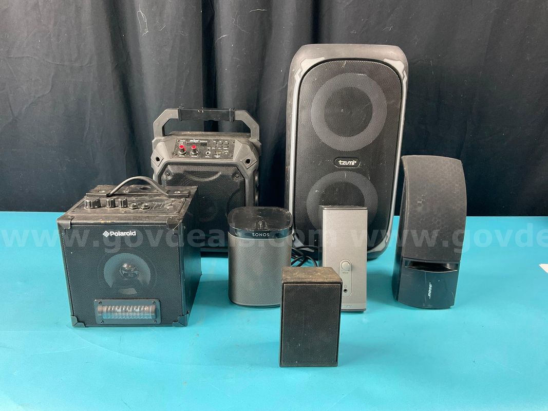 7 - Misc. Speakers Including Bose, Sonos and More, All Untested (1 - Damaged)