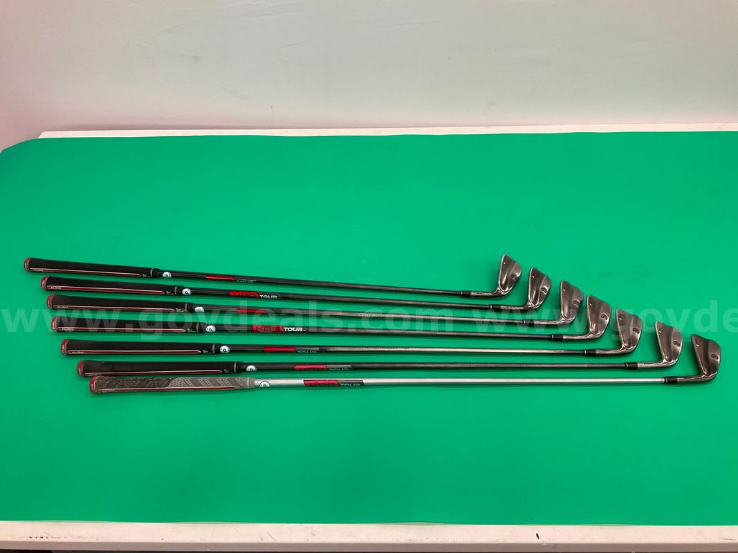 7 - Cleveland CG1 Irons: 4 through 9 Iron and 1 - Pitching Wedge