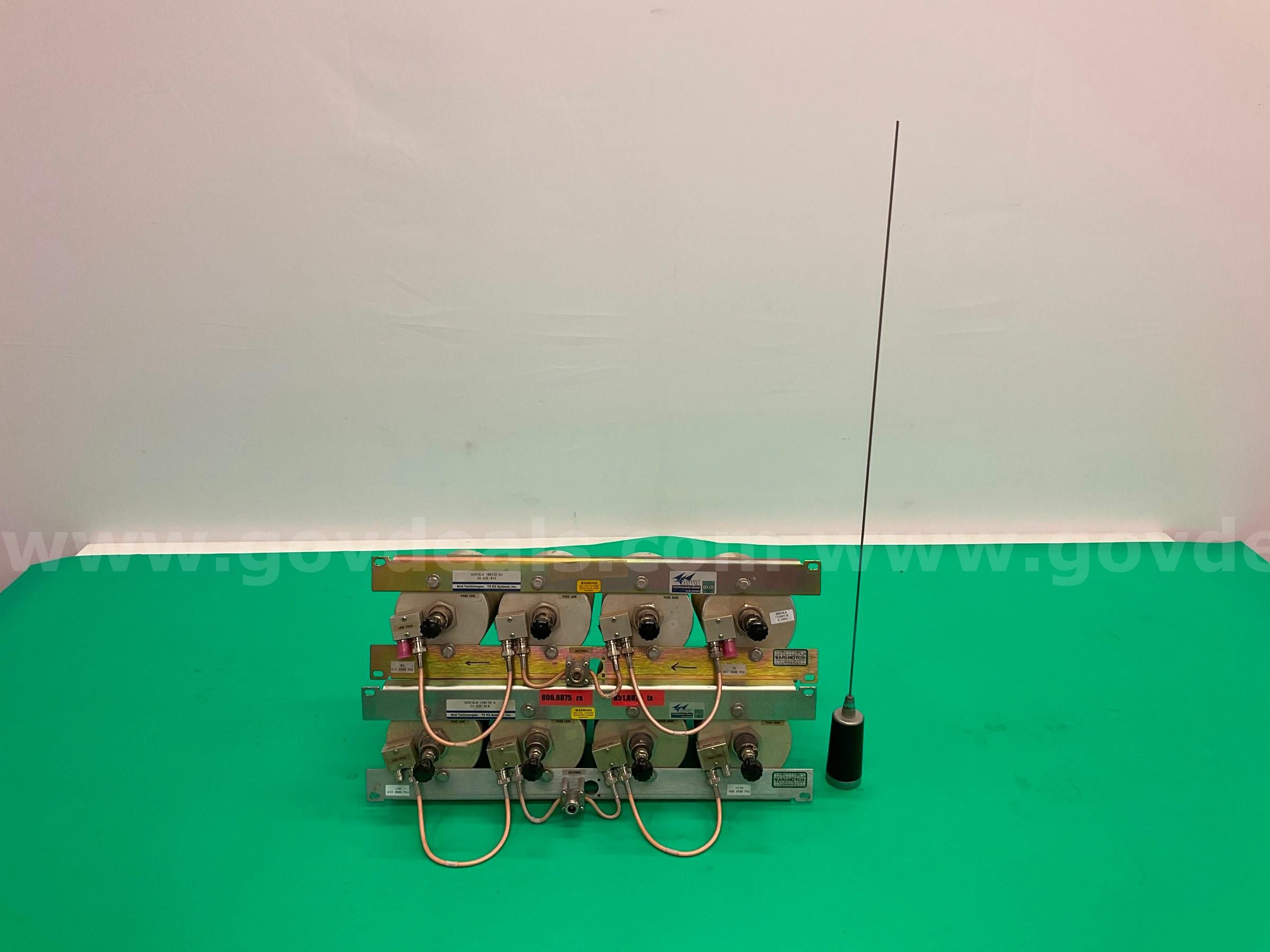 2 - Bird Technologies TX RX Systems Circuit Duplexer Rack Mounts with Tram Antenna (All Untested)