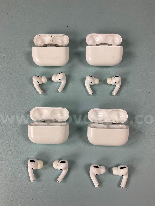 4 - Apple AirPods Pro (Gen 1) with Charging Case Model A2190, All Power On