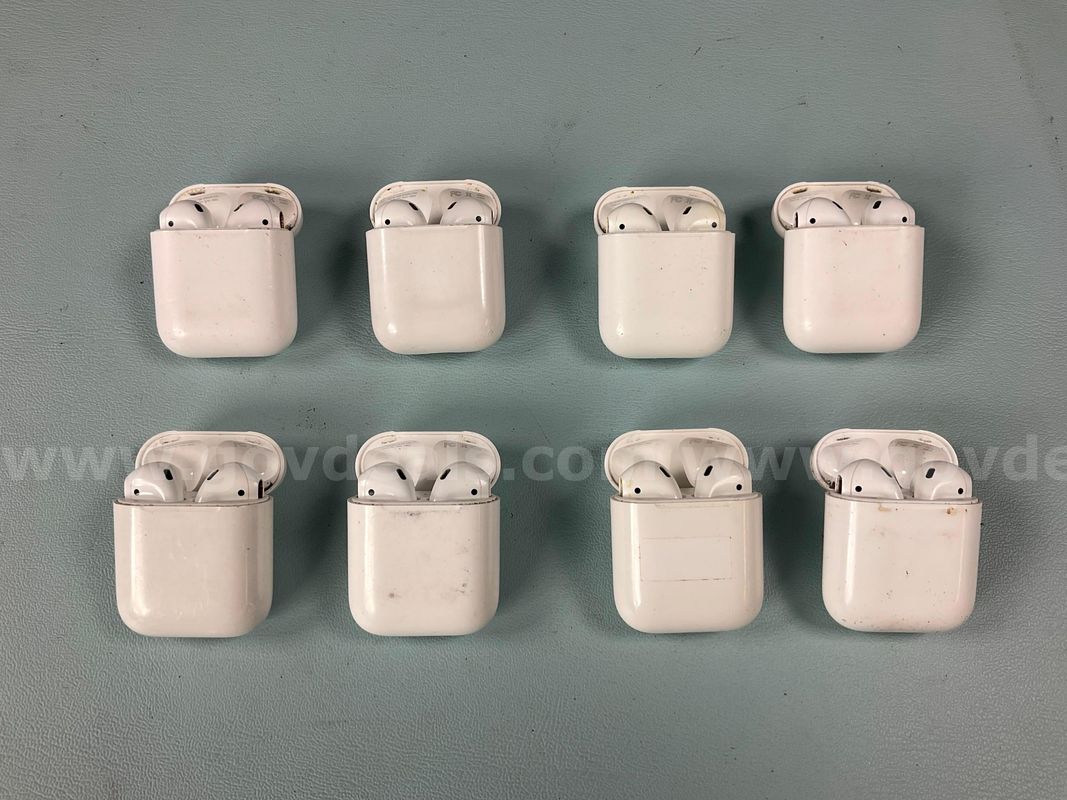 8 - Apple AirPods (Gen 1 & 2) with Charging Case Model A1602, All Power On