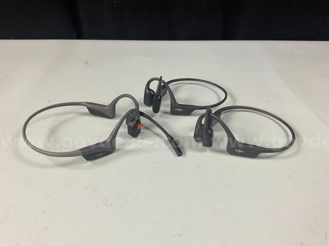 3 - Shokz/AfterShokz Bone Conduction Headphones, All Power On