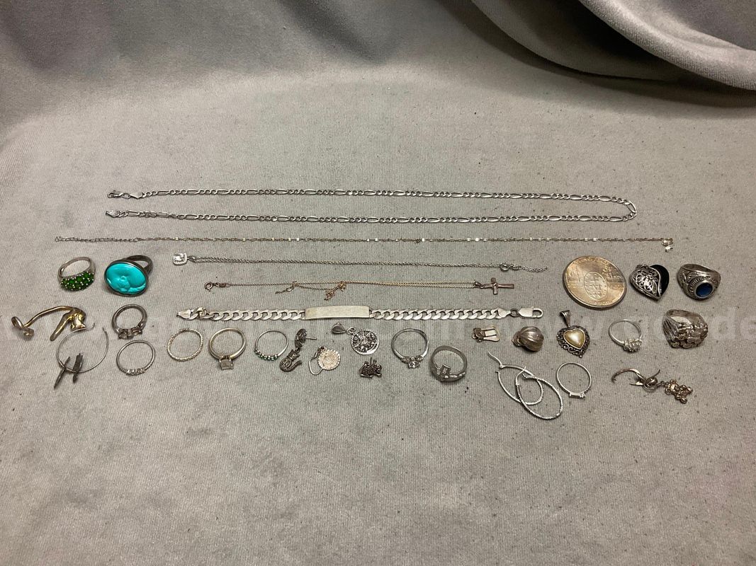 Lot of Sterling Silver, Weight 162g