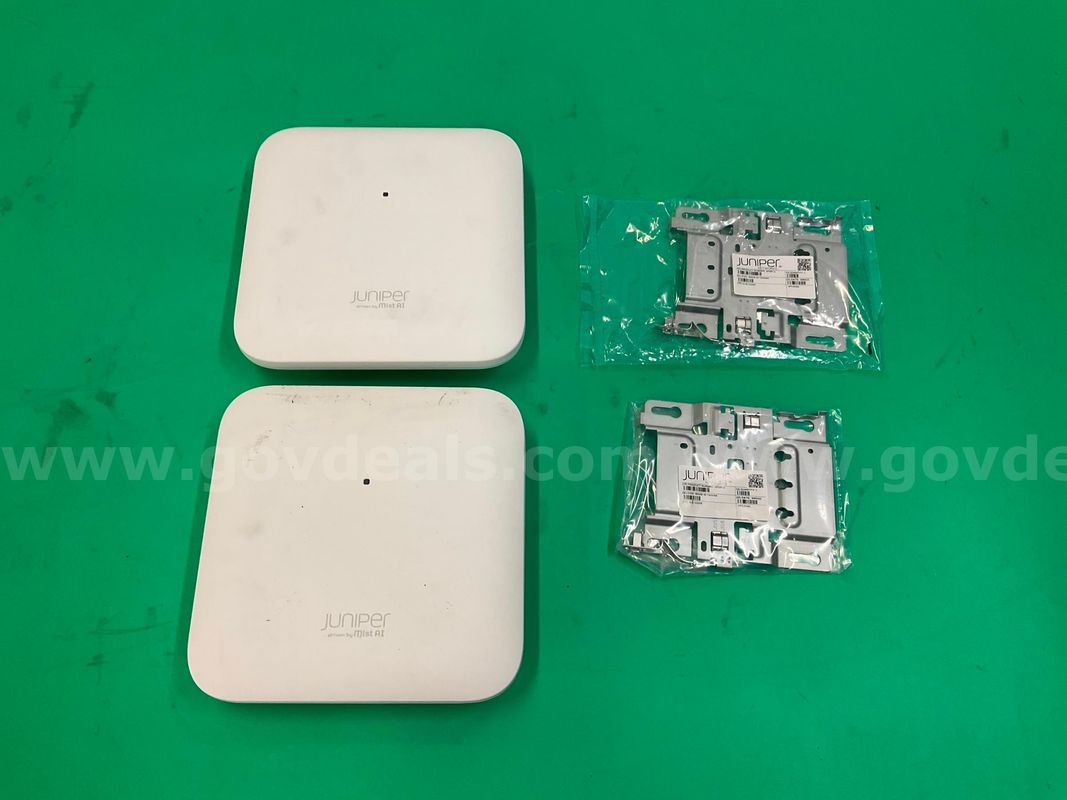 2 - Juniper Networks Mist Wireless Access Points, Model AP45, with Mounting Brackets, Untested