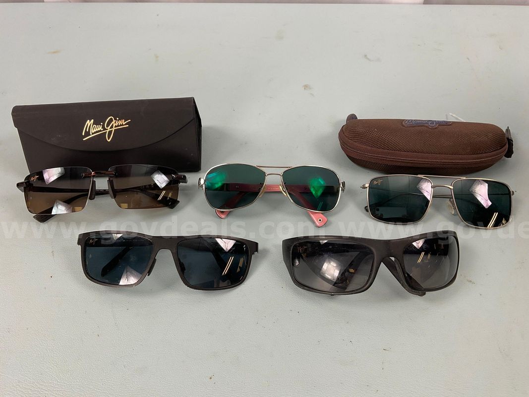 5 - Fashion Prescription Glasses Labeled Maui Jim & Coach (2 - With Cases)