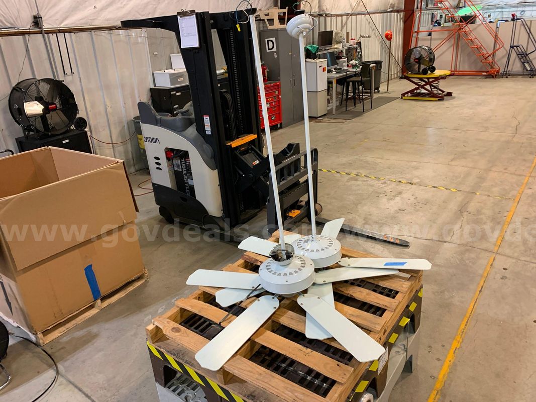 Pallet of Two Royal Pacific 52" Ceiling Fans  (ID #46261) (I2-6L) (26-1403-4) 84448