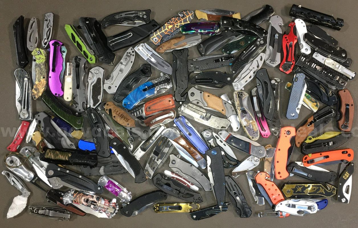 Miscellaneous Folding Knives Lot ~100 Units (ID# 46464) (TSA #3) (NO UPC) (10)