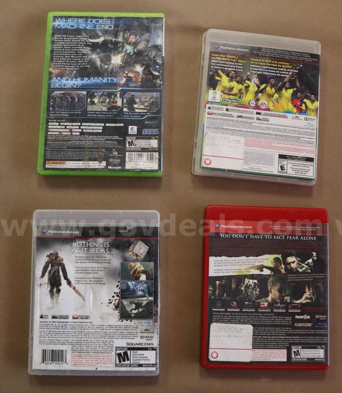 (4) Video Games for PS3 & XBOX 360